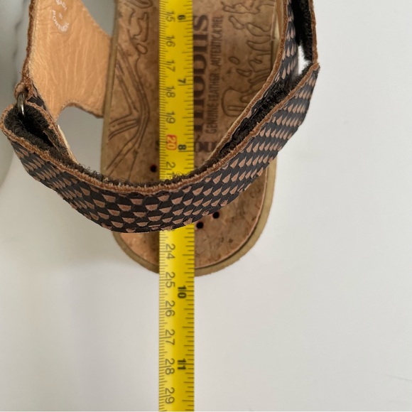 Mobils Mephisto Leather Ergonomic 37 Sandals Brown Comfort Granola Girl Gorpcore - Picture 10 of 15